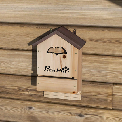 Bat House Set of 3, Fir Wood, 21.5 x 11.5 x 34 cm