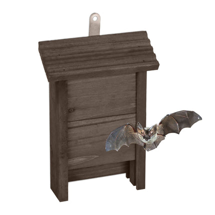 Bat box in brown wood