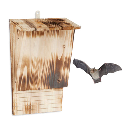 Bat box in flamed wood