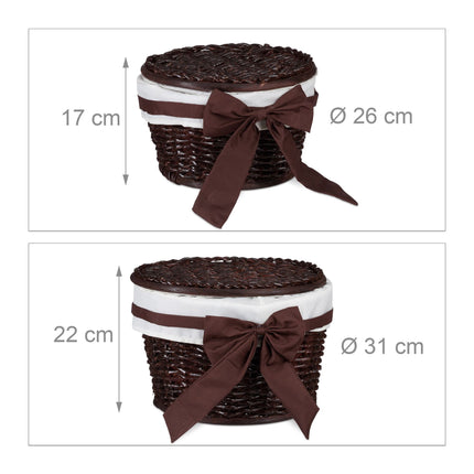 Bath basket set of 2