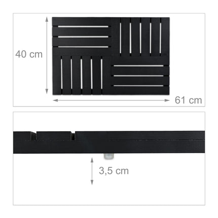 Bath mat in bamboo