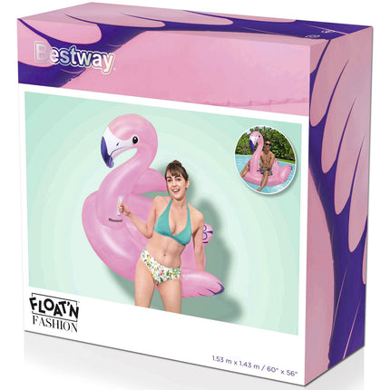 Bath mattress 1.53m x 1.43m Luxury Flamingo