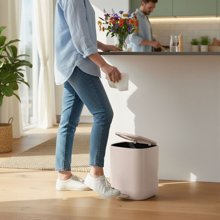 Bathroom Bin, 5L Soft-Close, Foot Pedal