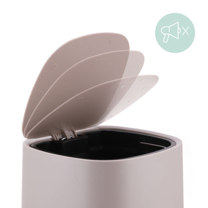 Bathroom Bin, 5L Soft-Close, Foot Pedal
