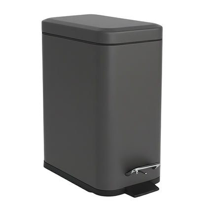 Bathroom Bin, 5L Soft Close, Foot Pedal