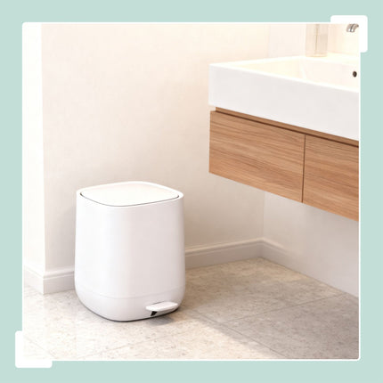 Bathroom Bin 5L, Soft-Close, Foot Pedal