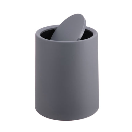 Bathroom Bin with Swing Lid, 6L Plastic