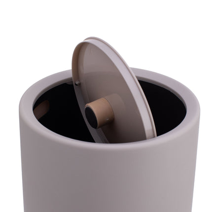 Bathroom Bin with Swing Lid, 6L Plastic