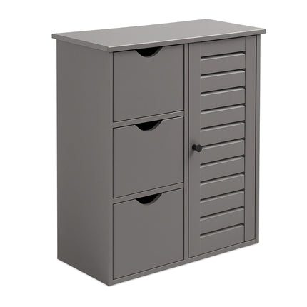 Bathroom Cabinet with 3 Drawers and Adjustable Shelves