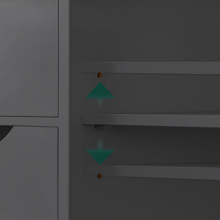 Bathroom Cabinet with 3 Drawers and Adjustable Shelves