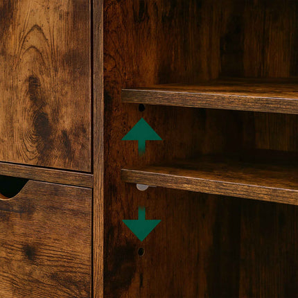 Bathroom Cabinet with 3 Drawers and Adjustable Shelves