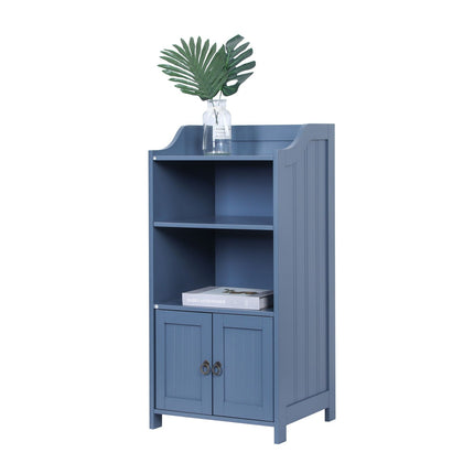 Bathroom Cabinet with 3 Open Shelves & 2 Doors