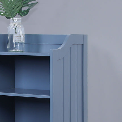 Bathroom Cabinet with 3 Open Shelves & 2 Doors
