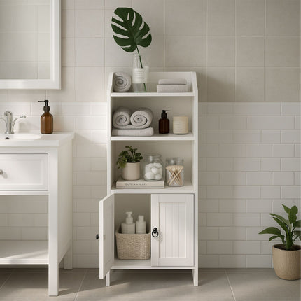 Bathroom Cabinet with 3 Shelves and 2 Doors