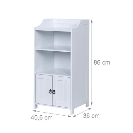 Bathroom Cabinet with 3 Shelves and 2 Doors