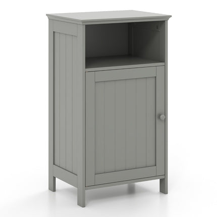 Bathroom Cabinet with Adjustable Shelf, Gray MDF
