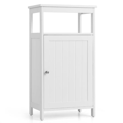 Bathroom Cabinet with Adjustable Shelf, White MDF
