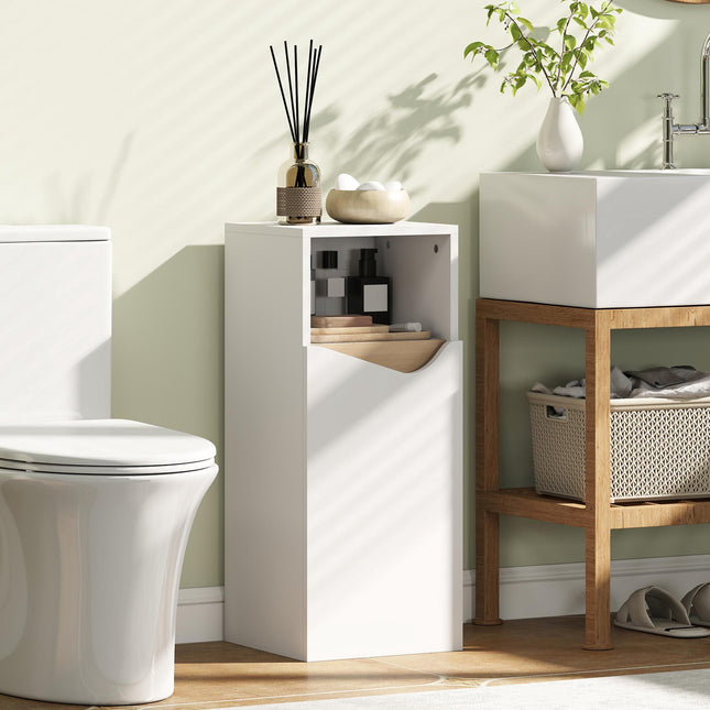 Bathroom Cabinet with Adjustable Shelves, 30x30x71.5 cm, White