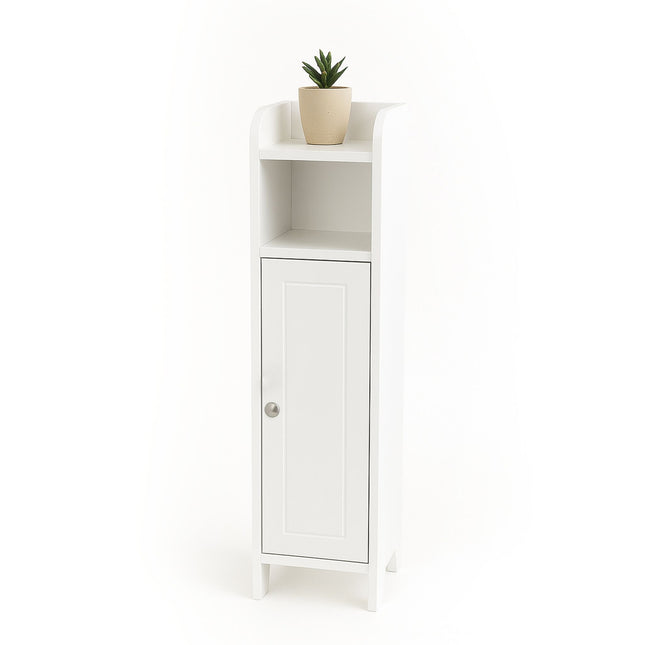 Bathroom Cabinet with Door – Narrow, Adjustable Shelves