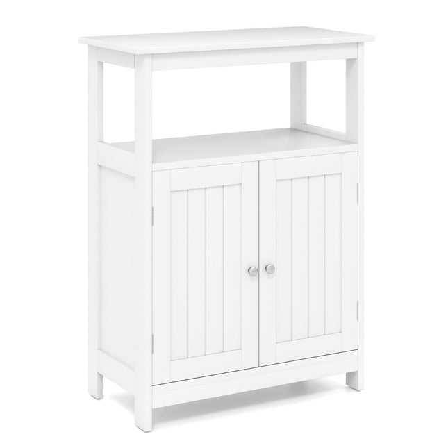Bathroom Cabinet with Double Doors & Adjustable Shelf
