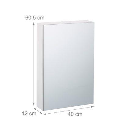 Bathroom Mirror Cabinet with Adjustable Shelf