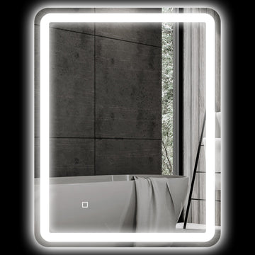 Bathroom Mirror, LED, Anti-Fog, Touch Control, 60x80 cm