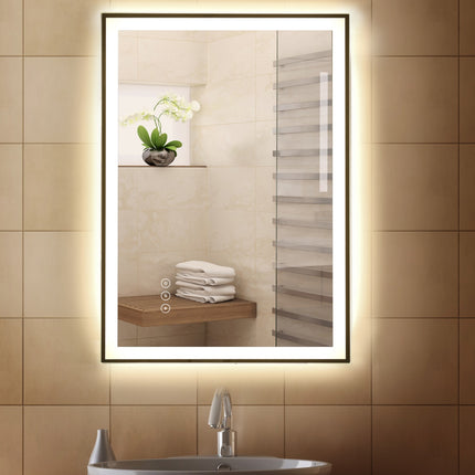 LED bathroom mirror - anti-fog, touch switch, 3 colors