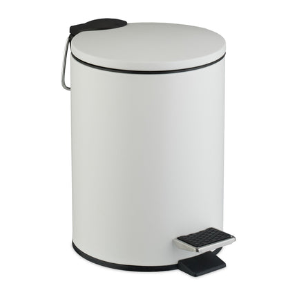 Bathroom Pedal Bin, 3L – Soft-Close, Hands-Free