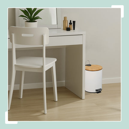 Bathroom Set with Bin & Toilet Brush, 5L Capacity