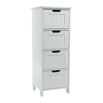 Bathroom Storage Cabinet, 4 Drawers, Space-Saving Design