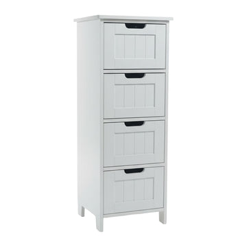 Bathroom Storage Cabinet, 4 Drawers, Space-Saving Design