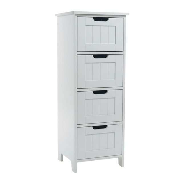Bathroom Storage Cabinet, 4 Drawers, Space-Saving Design