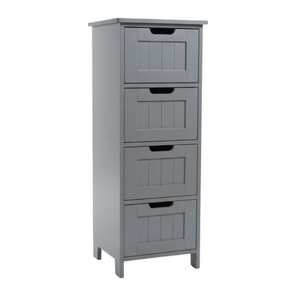 Bathroom Storage Cabinet, 4 Drawers, Space-Saving Design