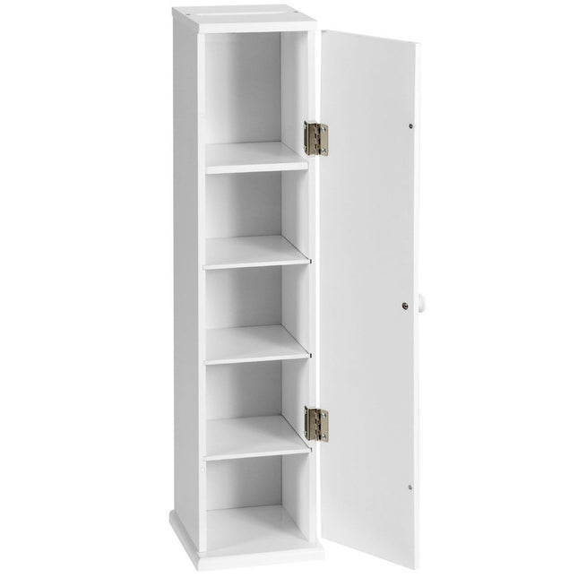 Bathroom Storage Cabinet with 3 Adjustable Shelves, White