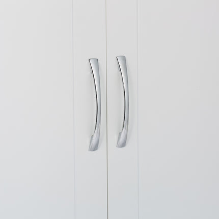 Bathroom Wall Cabinet, 2 Doors, 3 Compartments