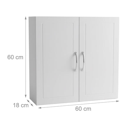 Bathroom Wall Cabinet, 3 Adjustable Shelves