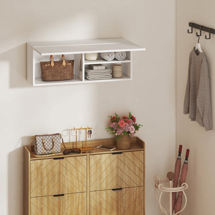 Badkamerwandkast, liftdeur, gasveer, 80x25x30 cm, wit