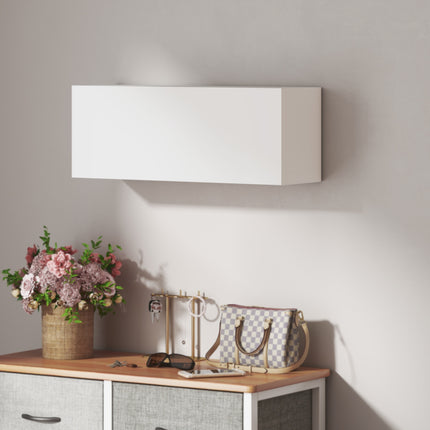 Badkamerwandkast, liftdeur, gasveer, 80x25x30 cm, wit