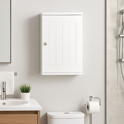 Bathroom Wall Cabinet – White, Wall-Mounted, Adjustable Shelves