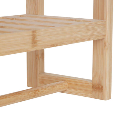 Bathroom Wall Shelf with Towel Rail and Hooks