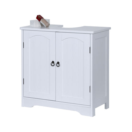 Bathroom Washbasin Cabinet with Shelf and Siphon Cut-Out