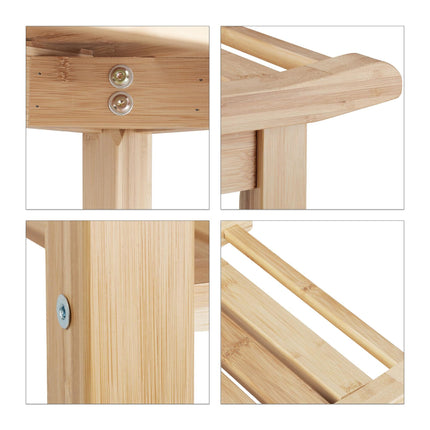 Bathroom bench in bamboo