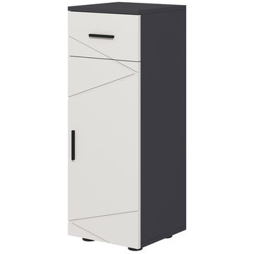 Bathroom storage cabinet, gray, 30 x 30 x 82 cm, adjustable shelves