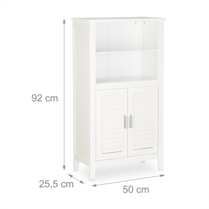 Bathroom cabinet white LAMELL