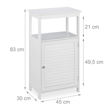 Bathroom cabinet with 3 compartments