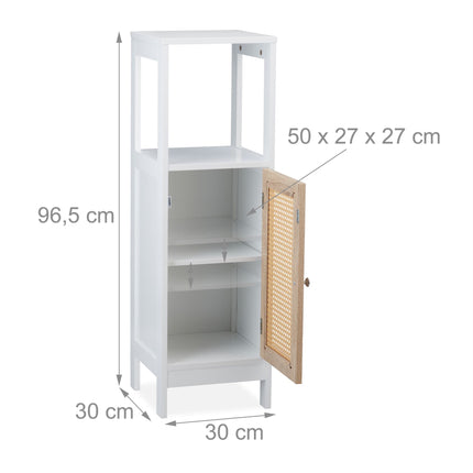 Bathroom cabinet with 3 compartments