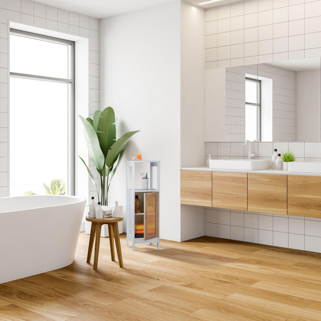 Bathroom cabinet with 3 compartments