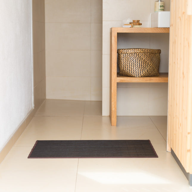 Bathroom mat bamboo different sizes