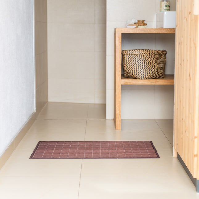 Bathroom mat bamboo different sizes