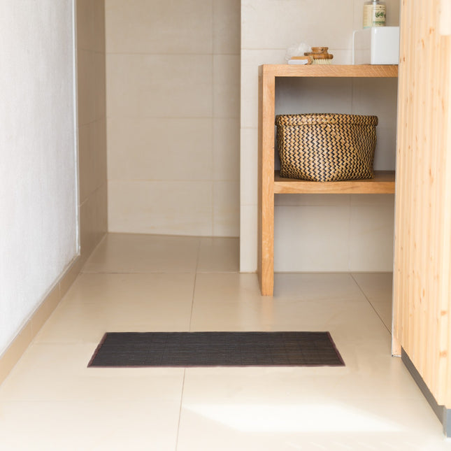 Bathroom mat bamboo different sizes